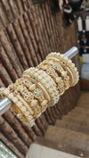 Bridal Rajwadi Bangle Set With Moti & Stone Suppliers In India